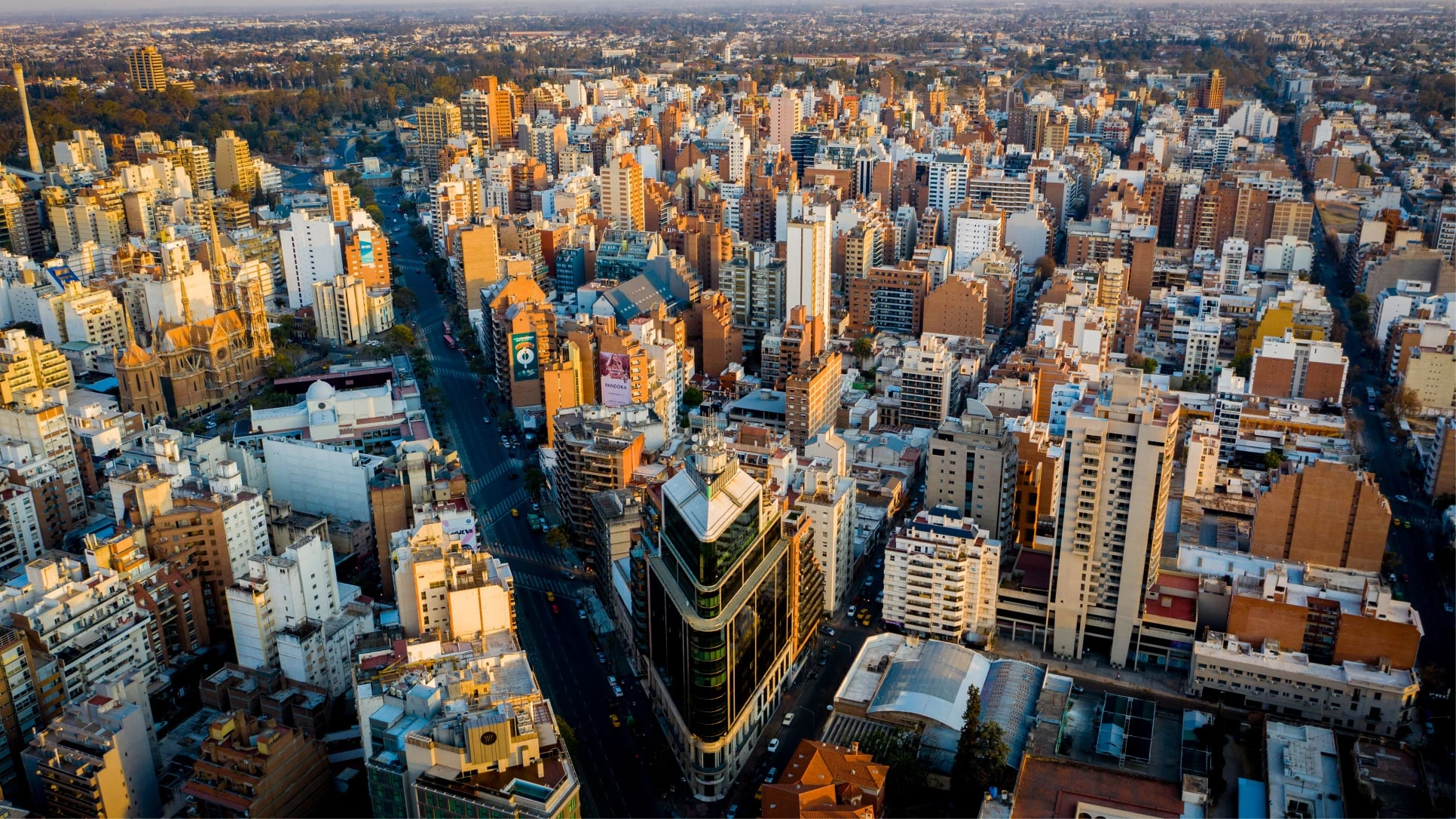 Vista urbana de Córdoba para estadías temporarias